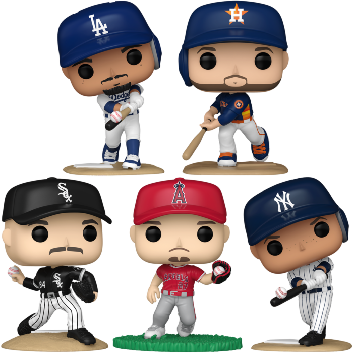 Funko MLB Baseball - Home Run Pop! Vinyl Bundle Set of 5