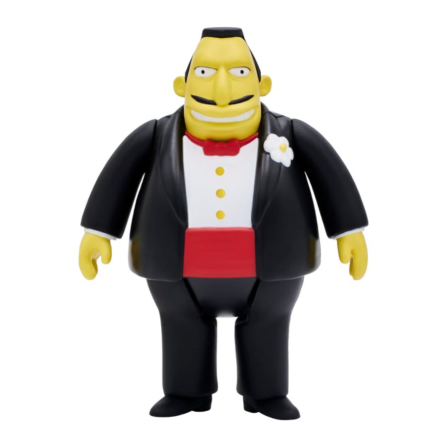 The Simpsons: McBain - Senator Mendozza 3.75'' ReAction Action Figure
