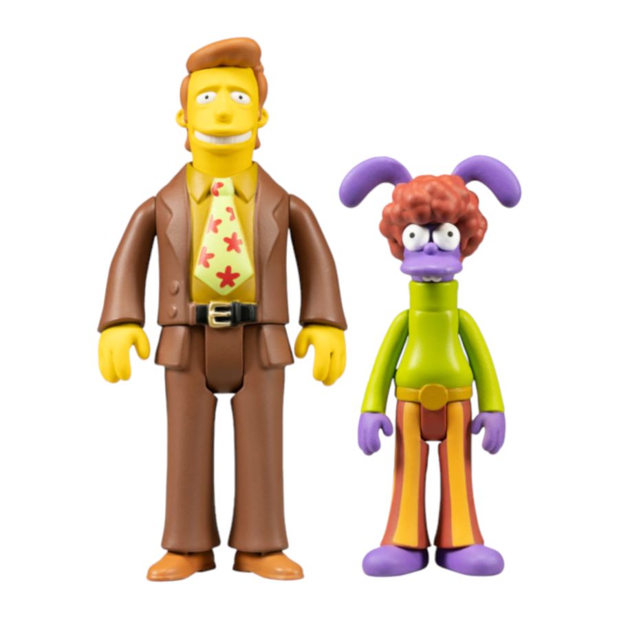 The Simpsons Troy McClure Fuzzy Bunny's Guide to You-Know-What 3.75'' ReAction Action Figure