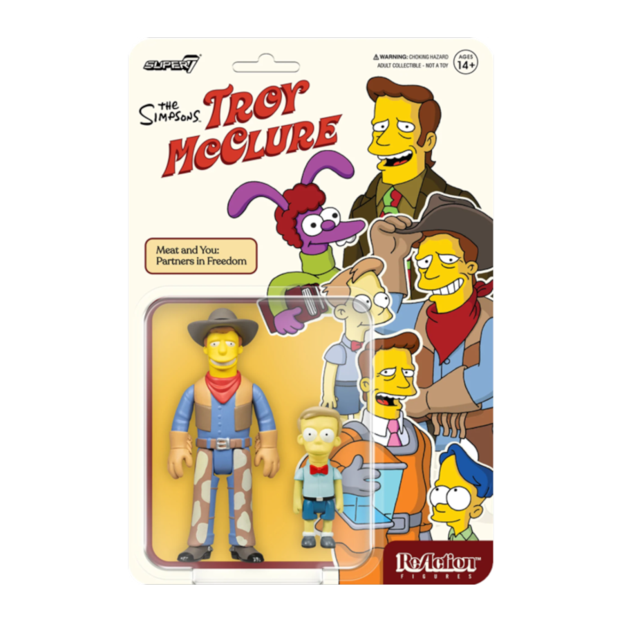 The Simpsons - Troy McClure Meat And You Partners In Freedom 3.75'' ReAction Figure