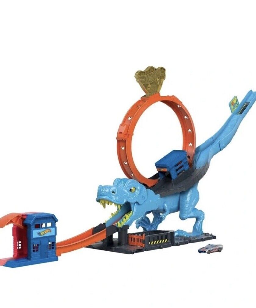 Hot Wheels City T-Rex Chomp Down Playset