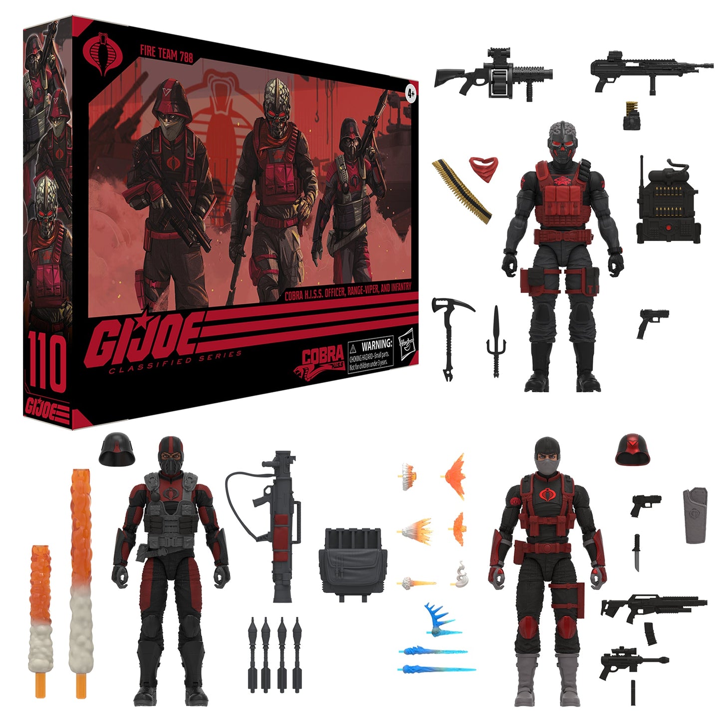 G.I. Joe Classified Series Cobra H.I.S.S. Fire Team 788 110