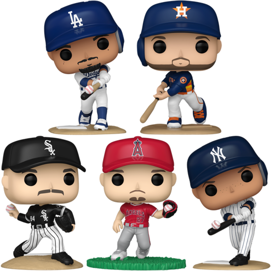Funko MLB Baseball - Home Run Pop! Vinyl Bundle Set of 5