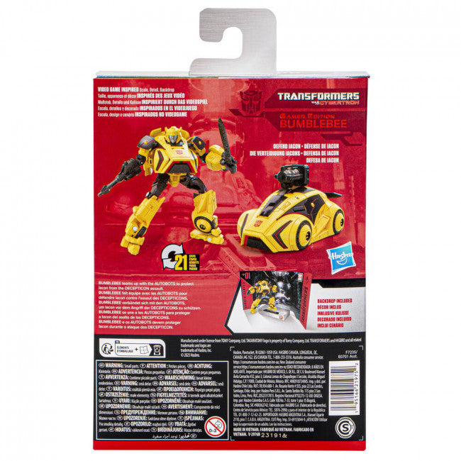 Transformers Studio Series: Deluxe Class - War for Cybertron: Gamer Edition Bumblebee (01) cocos online collectables shop toys marvel hasbro toymart walmart toymate coles melbourne sydney brisbane miami london berlin jersy toys