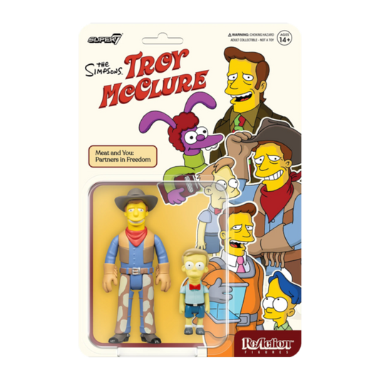 The Simpsons - Troy McClure Meat And You Partners In Freedom 3.75'' ReAction Figure