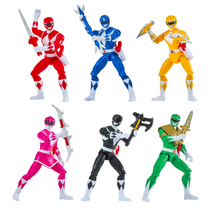Mighty Morphin Power Rangers: Re-Ignition - Power Rangers Basic 5.25" Action Figure 6-Pack 2025