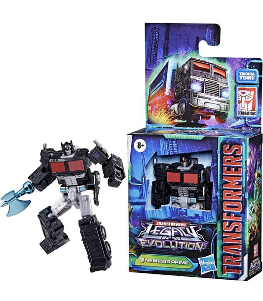 Transformers Toys Legacy Evolution Core Nemesis Prime Toy, 3.5-Inch